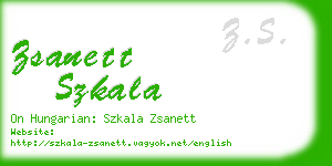 zsanett szkala business card